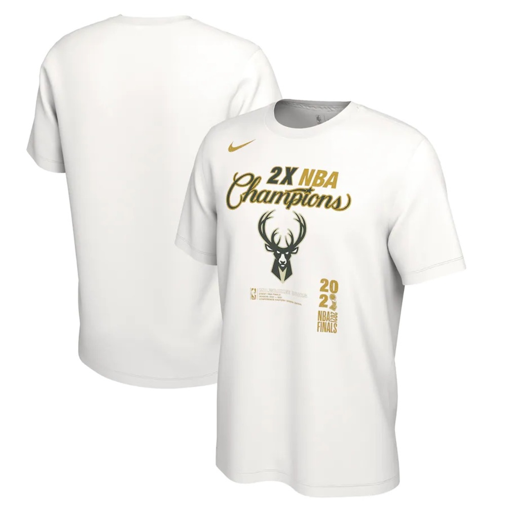 Milwaukee Bucks NBA Champions T-Shirt Locker Room Edition Nike NEW